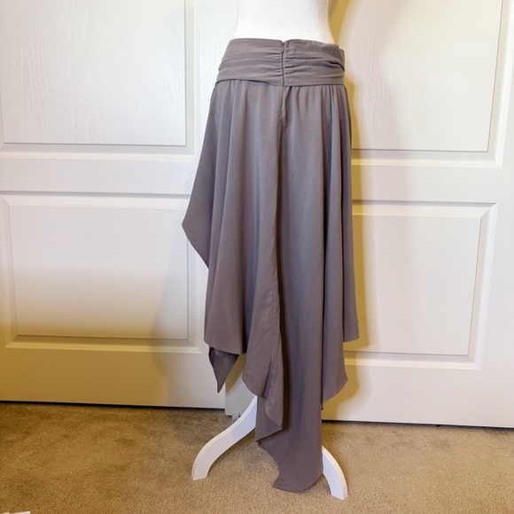 Free People Madison Asymmetrical Grey Ring Skirt NWT Women’s 6 - Picture 8 of 12